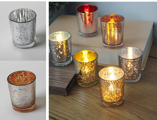 Mercury Glass Candle Holders-ToShay.org