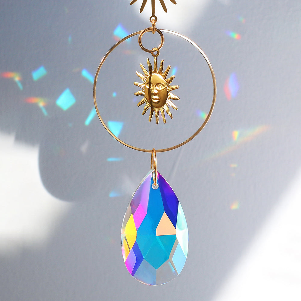 Sun Moon Crystal Sun Catcher-ToShay.org