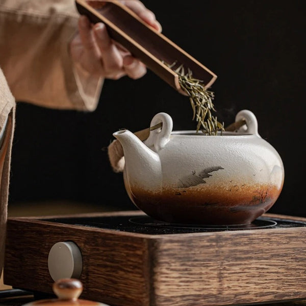 Painted Ceramic Tea Pot-ToShay.org