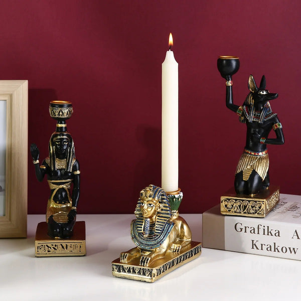 Egyptian Statue Candle Holders-ToShay.org
