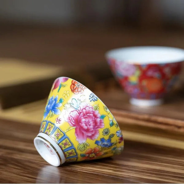 White Painted Ceramic Tea Cup-ToShay.org
