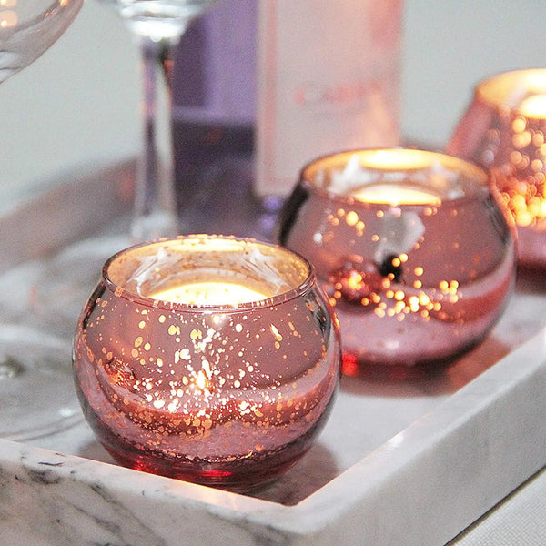 Mercury Glass Tealight Holders-ToShay.org