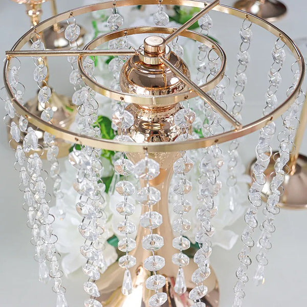 Gold Crystal Flowers Ball Stand-ToShay.org