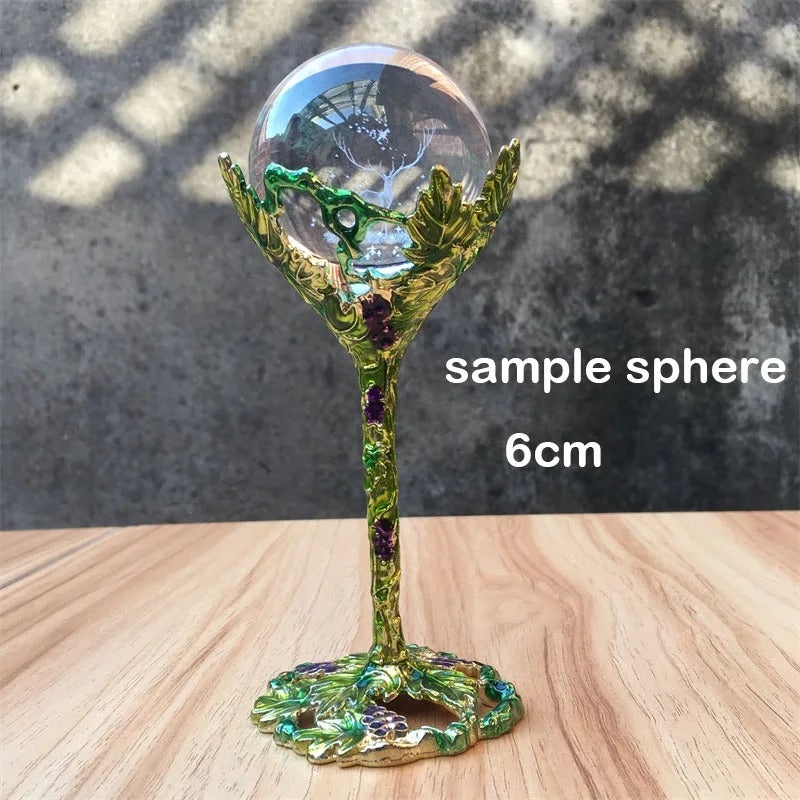Flower Cup Crystal Ball Stand-ToShay.org
