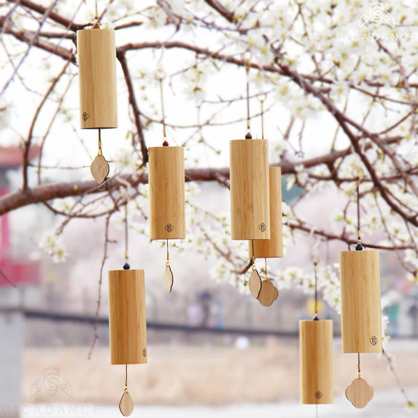 Bamboo Chord Wind Chimes-ToShay.org