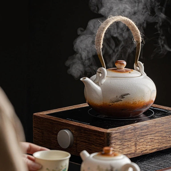 Painted Ceramic Tea Pot-ToShay.org