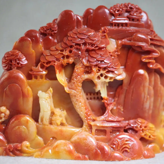 Red ShouShan Stone Landscape-ToShay.org