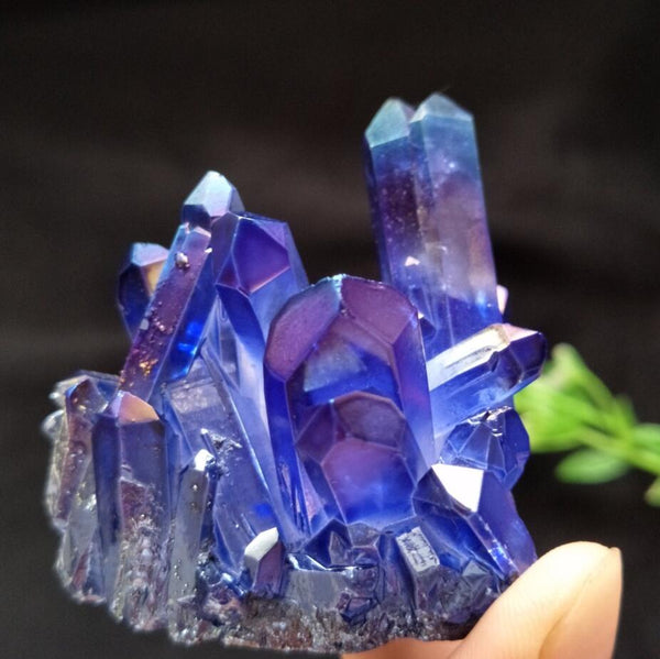Blue Angel Aura Crystal Cluster-ToShay.org