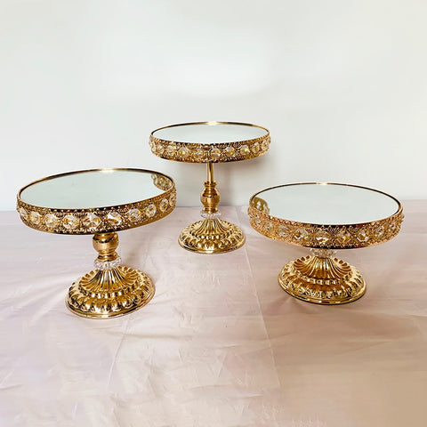 Gold Glass Cake Stands-ToShay.org