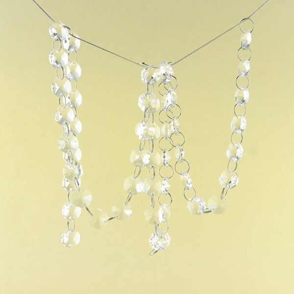 Clear Crystal Glass Bead Chains-ToShay.org