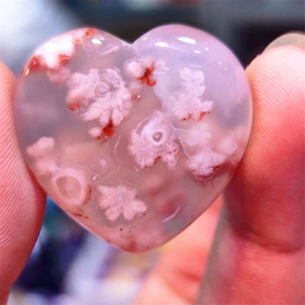 Pink Cherry Blossom Agate-ToShay.org