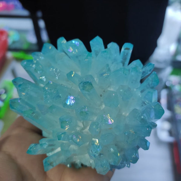 Blue Aura Crystal Cluster-ToShay.org