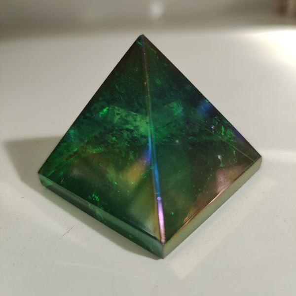 Green Quartz Crystal Pyramid-ToShay.org