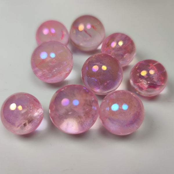 Pink Aura Crystal Balls-ToShay.org