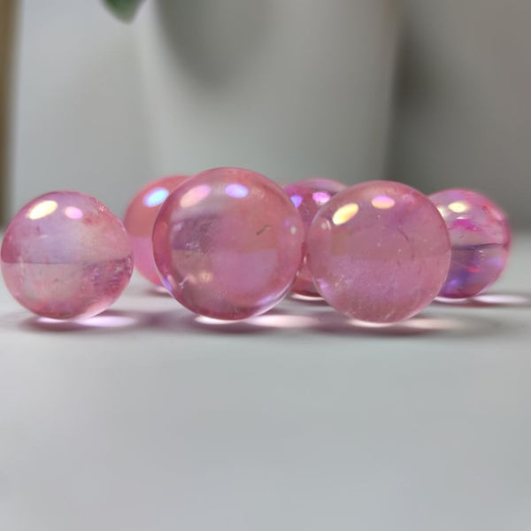 Pink Aura Crystal Balls-ToShay.org