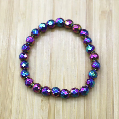 Rainbow Hematite Bead Bracelets-ToShay.org