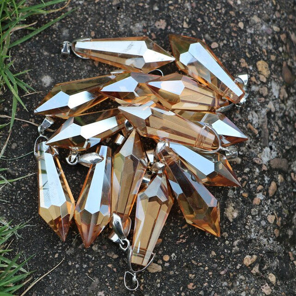Mixed Crystal Icicle Pendants-ToShay.org