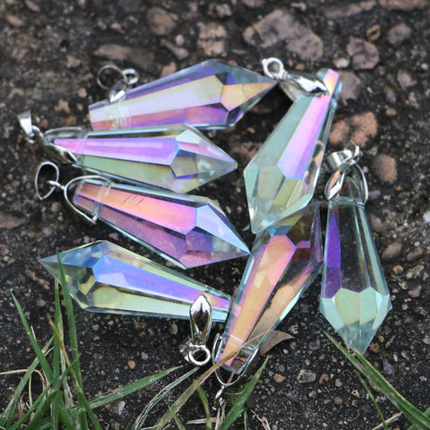 Mixed Crystal Icicle Pendants-ToShay.org