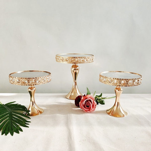 Gold Glass Cake Stands-ToShay.org