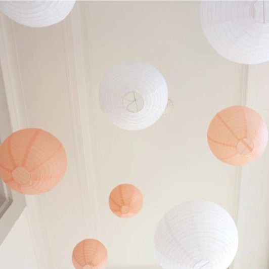 Peach Paper Lanterns Set-ToShay.org