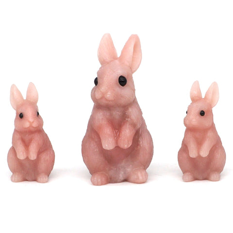 Pink Opalite Rabbits-ToShay.org