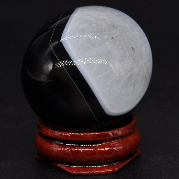 Black White Agate Egg-ToShay.org