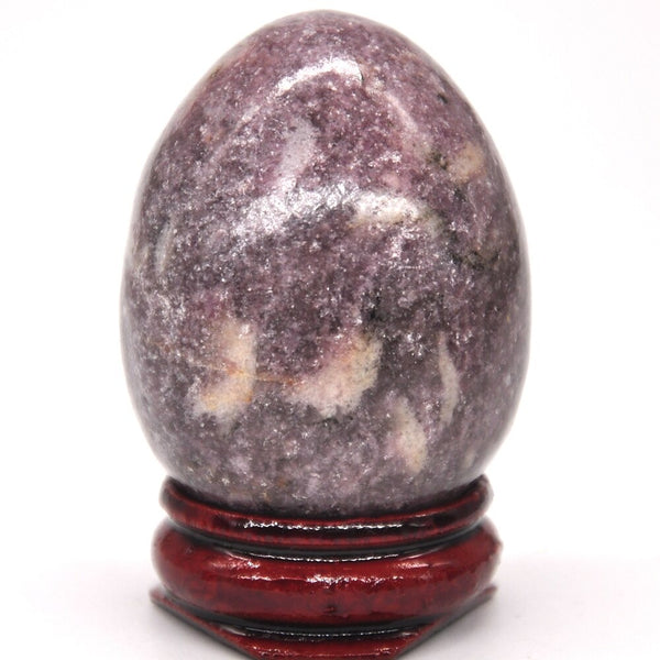 Purple Lilac Lepidolite Egg-ToShay.org
