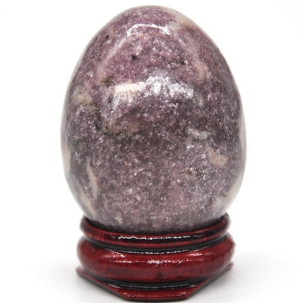 Purple Lilac Lepidolite Egg-ToShay.org
