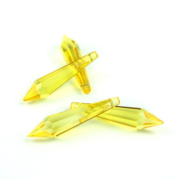 Yellow Topaz Crystal Icicles-ToShay.org