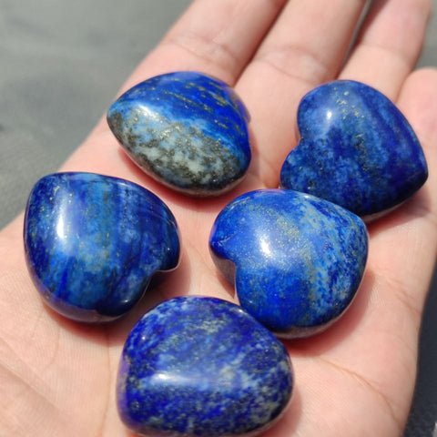 Blue Lapis Lazuli Hearts-ToShay.org