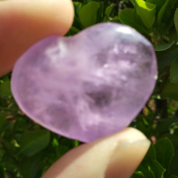 Purple Amethyst Crystal Heart-ToShay.org