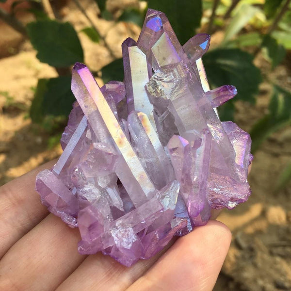 Purple Angel Aura Crystal Cluster-ToShay.org