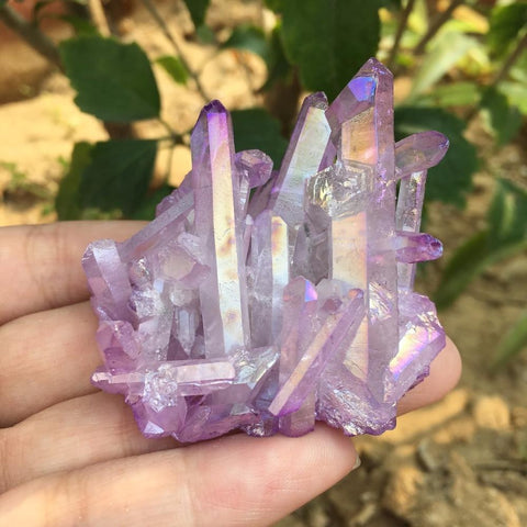 Purple Angel Aura Crystal Cluster-ToShay.org
