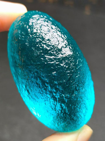 Blue Moldavite Meteorite Glass-ToShay.org