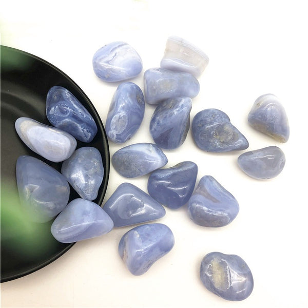 Blue Chalcedony Agate Stones-ToShay.org