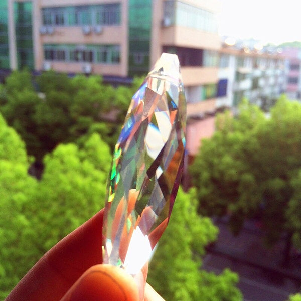 Clear Crystal Faceted Pendants-ToShay.org