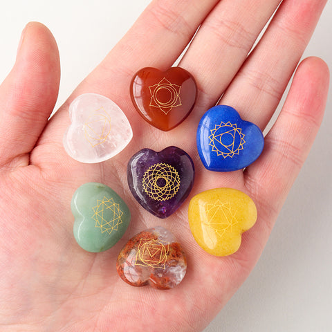 Chakra Symbols Crystal Hearts-ToShay.org
