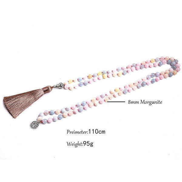 Pink Morganite Mala Beads-ToShay.org