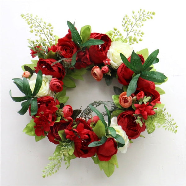 Peony Flower Wreath-ToShay.org