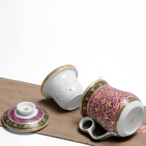 White Painted Porcelain Tea Cup-ToShay.org