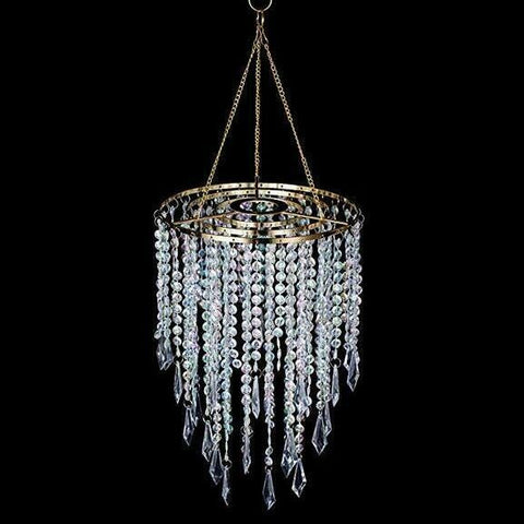 Crystal Bead Chain Chandelier-ToShay.org