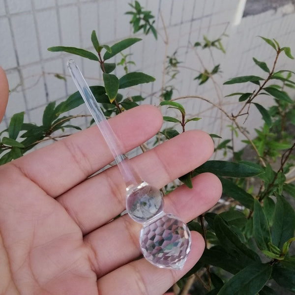Clear Bottle Faceted Gourd Prism-ToShay.org
