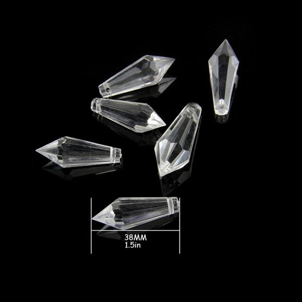 Clear Crystal Teardrop Prisms-ToShay.org
