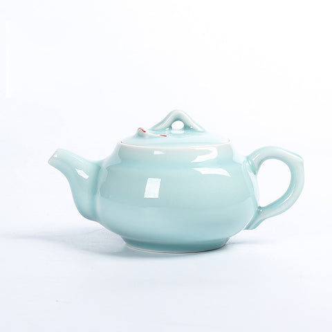 GoldFish Celadon Teapot-ToShay.org