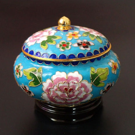 Cloisonne Porcelain Storage Jar-ToShay.org