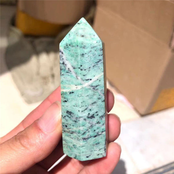 Green Turquoise Crystal Point-ToShay.org