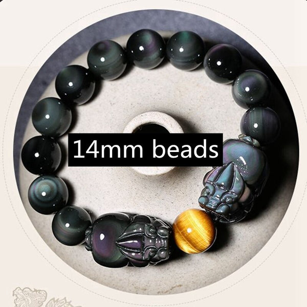 Rainbow Obsidian Bead Bracelets-ToShay.org