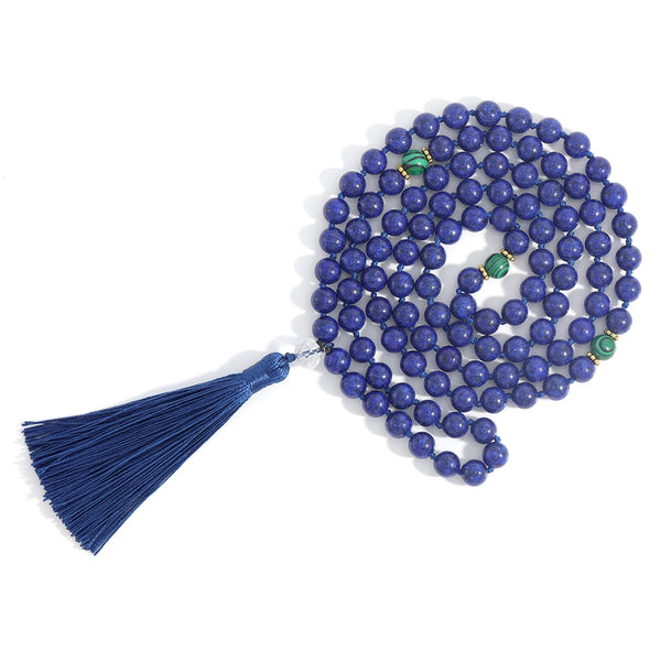 Blue Lapis Lazuli Mala Beads-ToShay.org