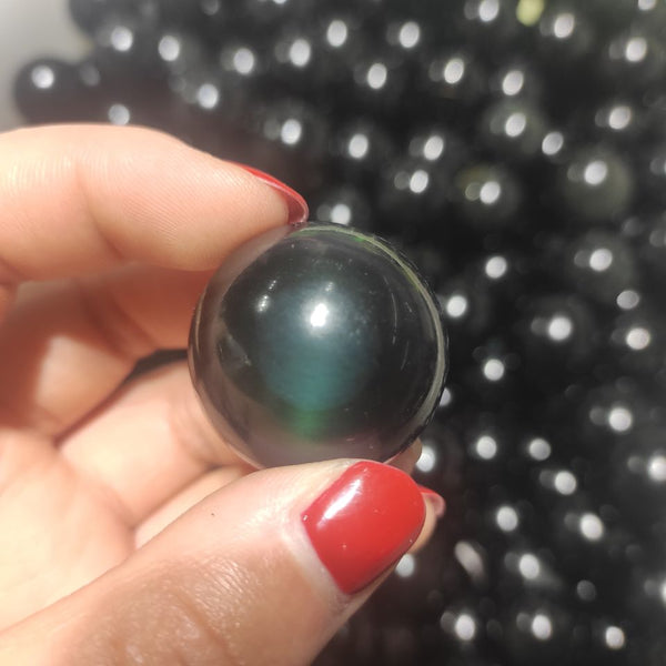 Rainbow Eye Obsidian Balls-ToShay.org