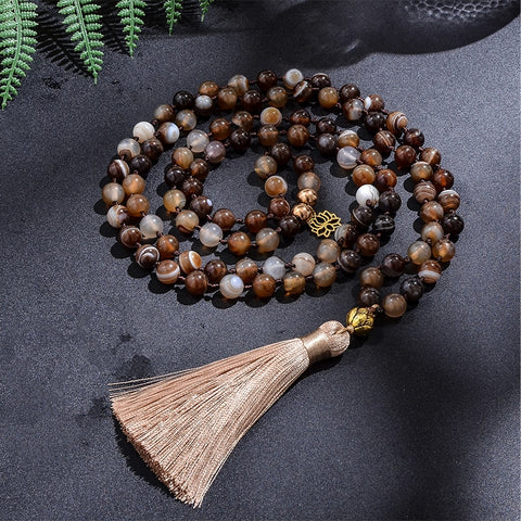 Brown Agate Prayer Beads-ToShay.org